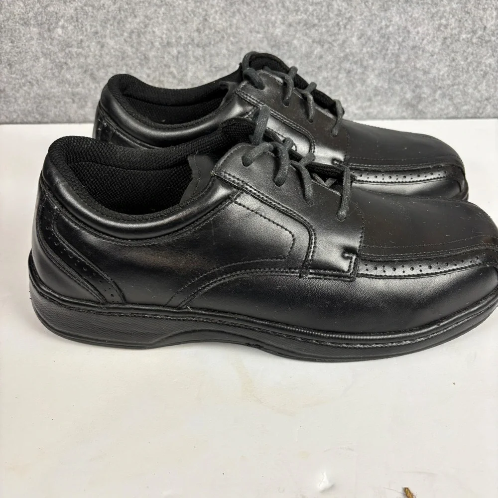Orthofeet Gramercy 465 Dress Shoes Mens 14 4E Black Leather Orthopedic Oxford